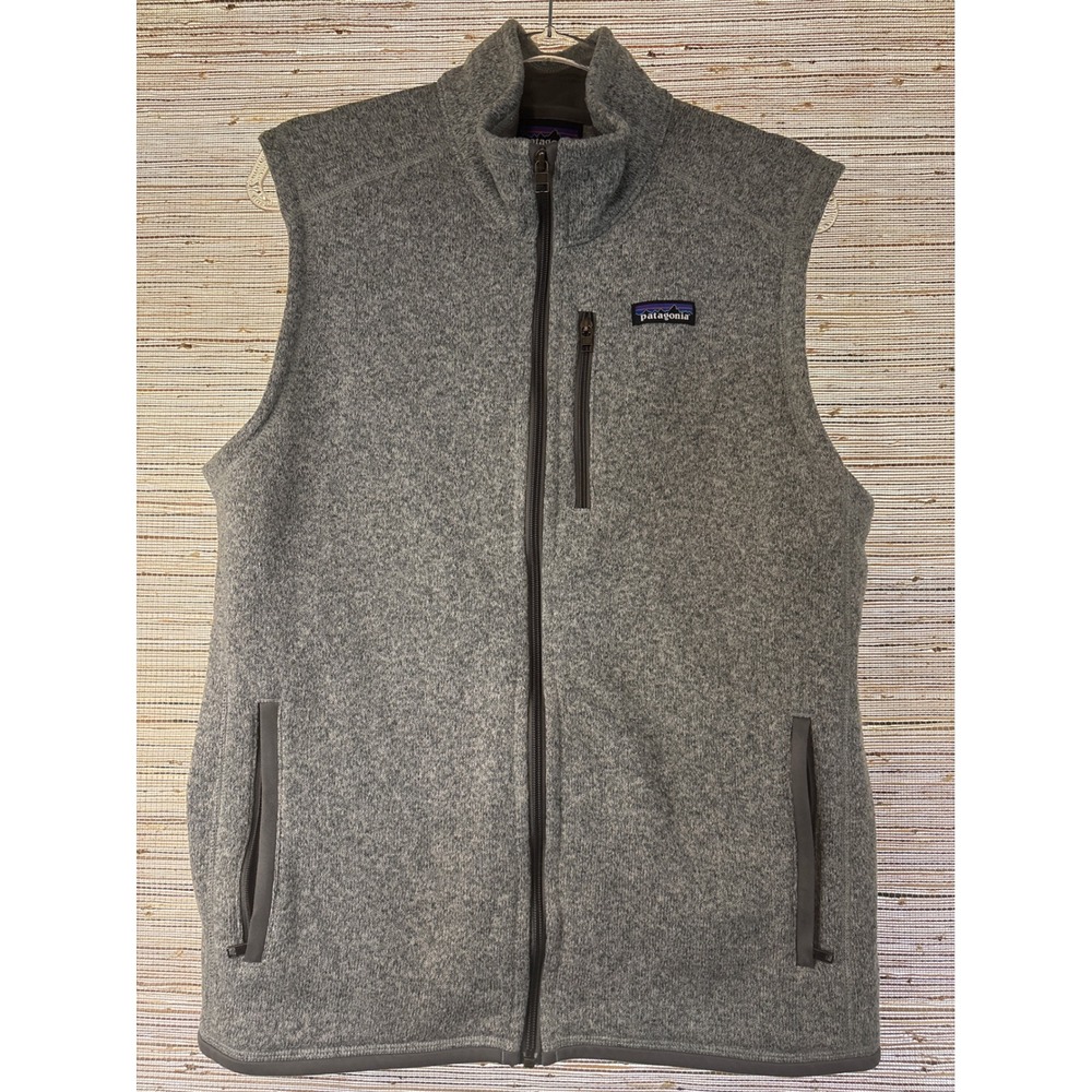 Patagonia Better Sweater Vest Mens Large Gray Full Zip Fleece Jacket 25882